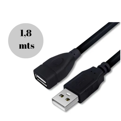 CABLE EXTENSIÓN USB PROLONGADOR ALARGUE USB 2.0 1.5/1.8 METRO MACHO HEMBRA