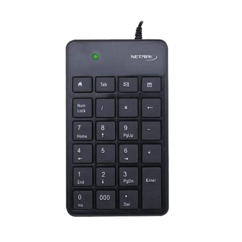 TECLADO NUMERICO NETMAK NM-KB250 USB 23 TECLAS Y 4 MULTIMEDIA