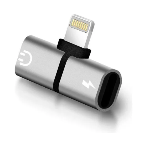 CABLE ADAPTADOR LIGHTNING MACHO A AURICULAR CARGA TIPO C Fulltotal iPhone