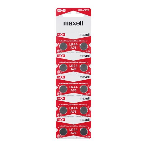 PILA ESPECIAL `LR44` MAXELL ALCALINA 1.5V