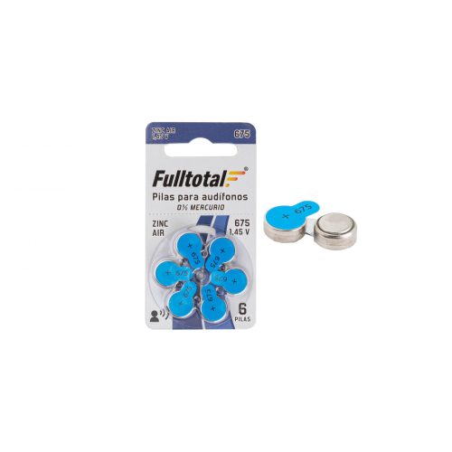 PILA AUDIFONO FULLTOTAL 675 - BLISTER  6 UNIDADES - FULLTOTAL