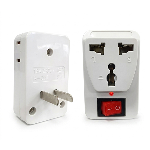 ADAPTADOR ENCHUFE 220v CON TECLA ACC-5004