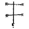 SOPORTE ESCRITORIO/MESA  PARA 4 MONITORES TV LED 4 BRAZOS MOVIL INCLINABLE 13` A 27` 6KG (POR MONITOR) VESA 75X75,100X100 SKYWAY ST13 - Image 3