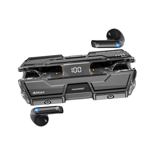 AURICULAR GAMER BLUETOOTH 5.3 IPX4 TC-04 HIFI SOUND CALIDAD PREMIUM PANTALLA INDICADOR DE PORCENTAJE CARGA BATERIA COLOR NEGRO INALAMBRICO RECARGABLE