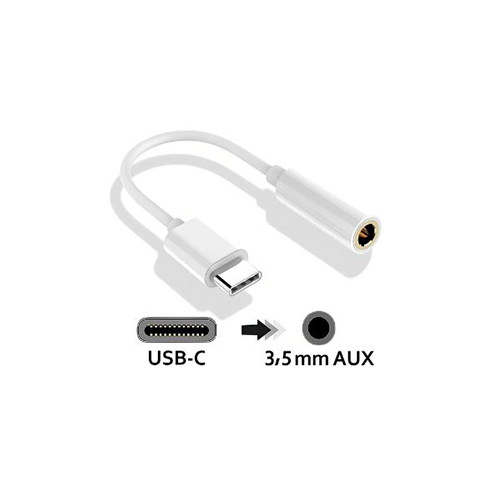 ADAPTADOR DE AUDIO TIPO C (MACHO) A JACK 3,5MM (HEMBRA)