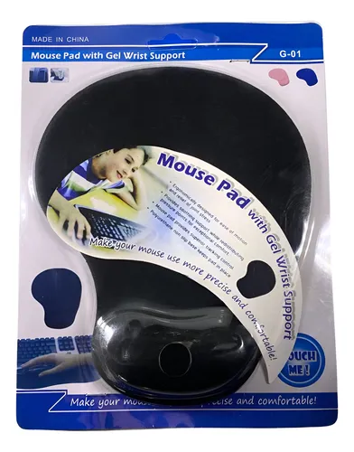 PAD MOUSE CON GEL APOYA BRAZO JLG S-02 / G-01(COLORES VARIOS)