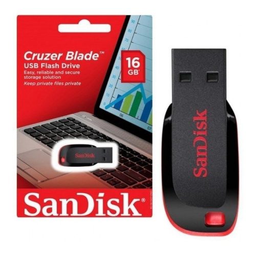 PEN DRIVE 16 GB CRUZER BLADE 2.0 Usb Sandisk