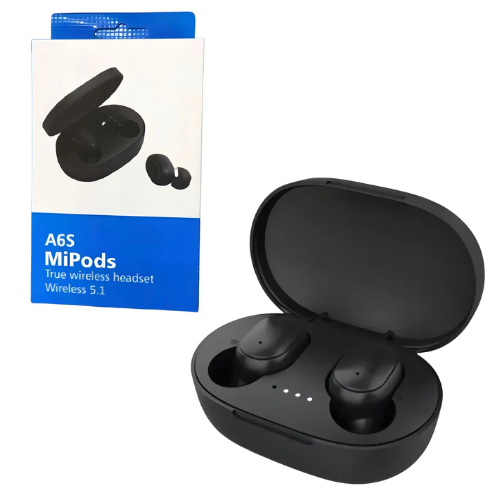 AURICULAR IN EAR BLUETOOTH A6S DOTS INALAMBRICO MICROFONO MANOS LIBRES STEREO EARBUDS RECARGABLE