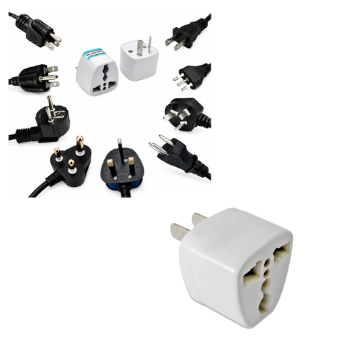 ADAPTADOR EUROPEO AMERICANO MUNDIAL MULTIENCHUFE HEMBRA 3 PATAS