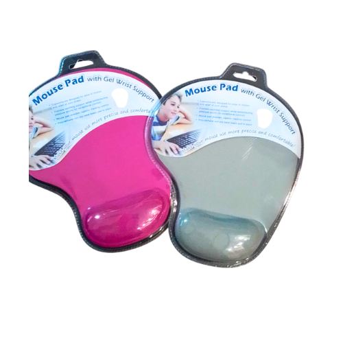 PAD MOUSE CON GEL APOYA BRAZO COLORES CALIDAD BLISTER