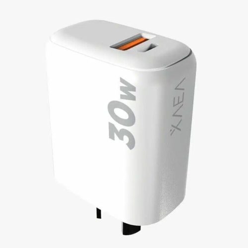 CARGADOR CELULAR CABEZAL 30W 5A USB Y USB TIPO C HEMBRA CON CABLE DESMONTABLE USB C XAEA ONLY