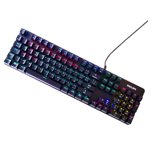 TECLADO PHILIPS GAMER MECANICO G401 USB 104KEYS MIX LIGTH