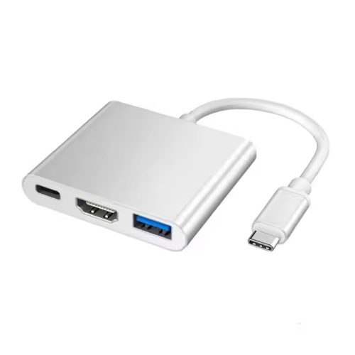 HUB CABLE ADAPTADOR USB TIPO C A USB 3.0 HDMI Y USB TIPO C HEMBRA SKYWAY 6350C