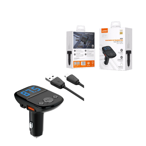 TRANSMISOR FM BLUETOOTH CARGADOR DE AUTO LDNIO C706Q DUAL USB FM TRANSMITTER
