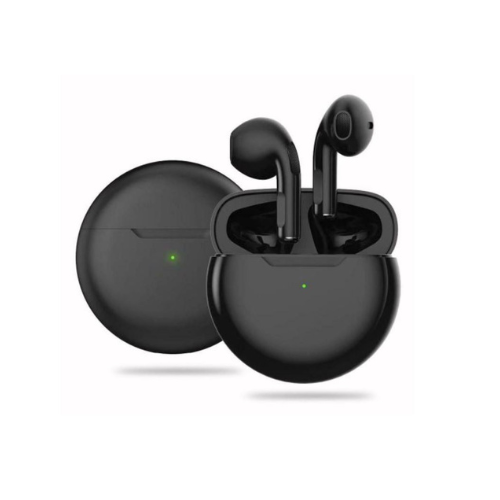 AURICULAR BLUETOOTH 5.1 PRO 6 MANOS LIBRES CANCELACION DE RUIDOS NEGRO