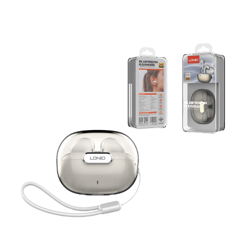 AURICULAR BLUETOOTH 5.3 LDNIO LD-T03 TACTIL 30W ESTUCHE INDICADOR LED BLANCO