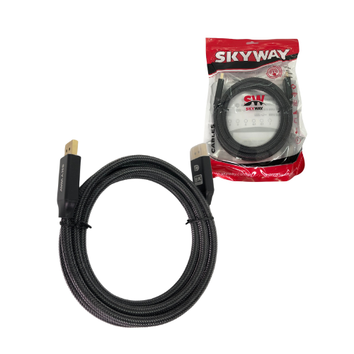 CABLE DISPLAY PORT MACHO A DISPLAY PORT MACHO 8K MALLADO PREMIUM 1.8MTS