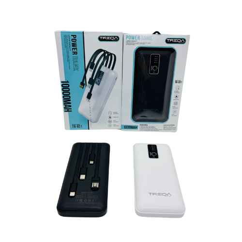 CARGADOR PORTATIL POWER BANK 10000MAH TREQA