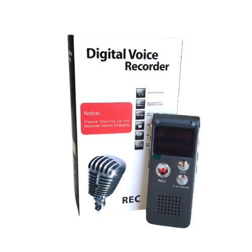 GRABADOR DE VOZ DIGITAL PERIODISTA 8GB GRABA WAP REPRODUCE MP3 + KIT ACCESORIOS ACTIVACION POR SONIDO