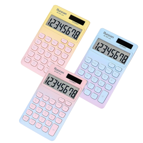 CALCULADORA BOLSILLO 12 DIGITOS 320PRO COLORES PASTEL