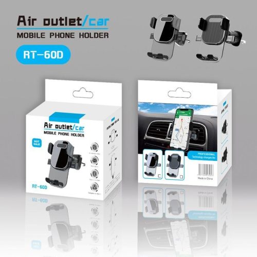 SOPORTE HOLDER DE CELULAR PARA AUTO AJUSTABLE EN REJILLA AIRE RT-60D