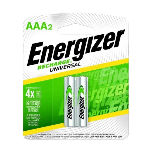 PACK 2 PILAS RECARGABLES `AAA` ENERGIZER 700MAH