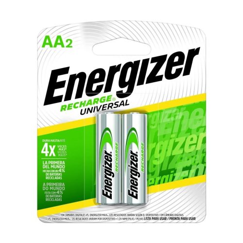 PACK 2 PILAS RECARGABLES `AA` ENERGIZER 2000MAH