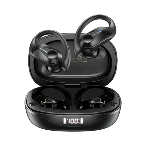 AURICULAR LENOVO BLUETOOTH 5.3 LIVEPODS ASISTENTE DE VOZ NEGRO  IPX4 6 hs