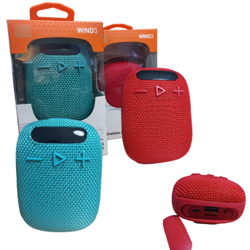 PARLANTE BLUETOOTH V5.1 ALTAVOZ PORTATIL INALAMBRICO WIND3