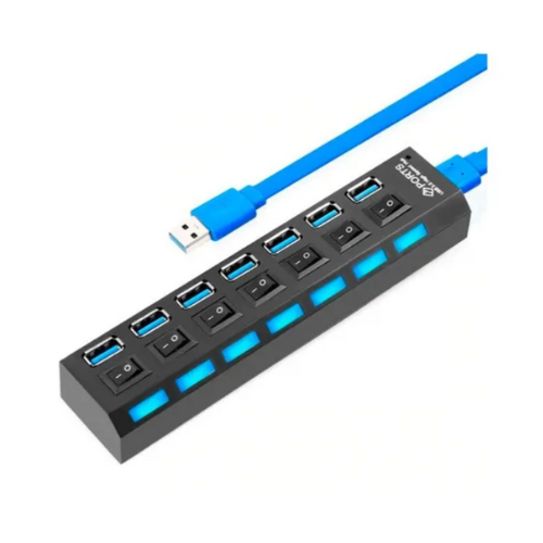 HUB USB 7 PUERTOS 3.0 CON INTERRUPTOR