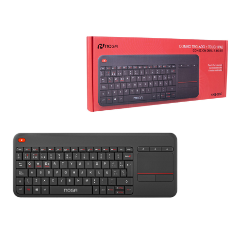 COMBO TECLADO BLUETOOTH TOUCH PAD CONEXION DUAL 2.4 15 TECLAS NOGA