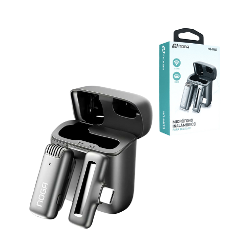 MICROFONO CORBATERO INALAMBRICO PARA CELULAR TIPO C NOGA