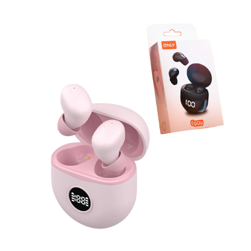 AURICULAR ONLY EGGY BLUETOOTH 5.0 IN EAR MICROFONO MANOS LIBRES ROSA