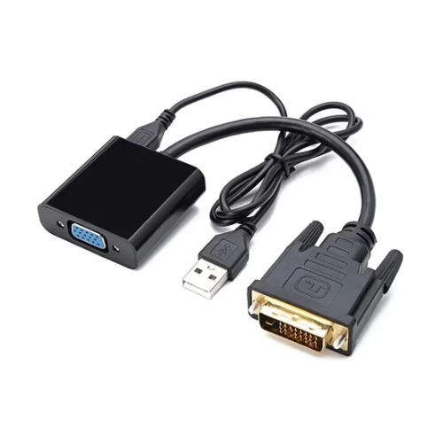 ADAPTADOR ACTIVO DVI-D 24+1 A VGA HEMBRA + AUDIO INT.CO