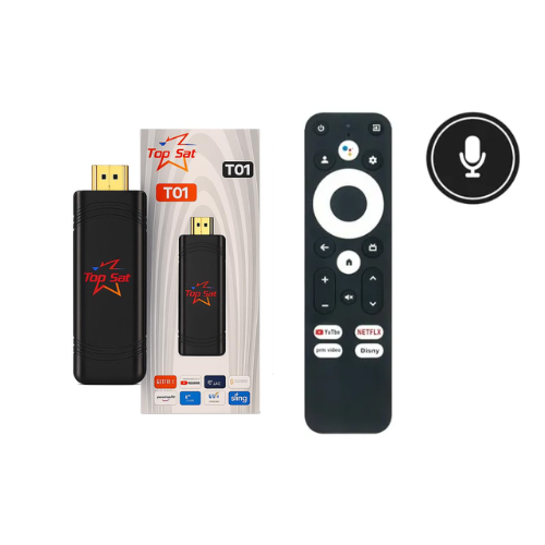 SMART TV STICK TV BOX TOP SAT ANDROID 2GB RAM 8GB DISCO H313 DUAL WIFI C/ CONTROL BLUETOOTH CON VOZ