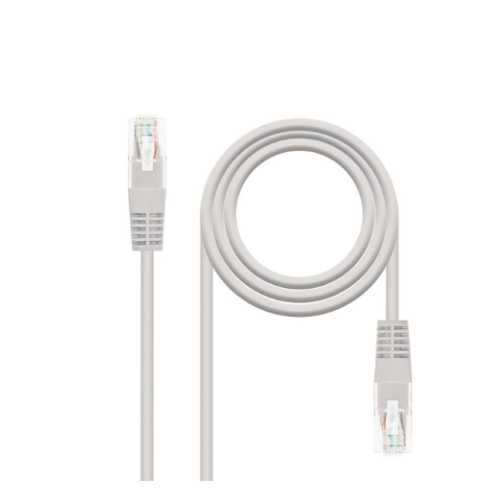 CABLE DE RED UTP 1 MTS PATCH CORD CAT5 GRIS