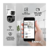 CAMARA DE SEGURIDAD FOCO DOBLE CAMARA WIFI SMART 360 GRADOS CON MICROFONO VISION NOCTURNA ALARMA NAKU - Image 3