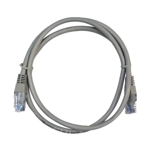 CABLE DE RED UTP 1 MTS PATCH CORD CAT5 GRIS