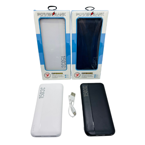 CARGADOR PORTATIL POWER BANK 15.000MAH 2 USB 1 TIPO C
