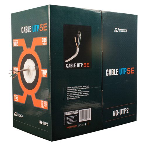 CABLE DE RED PATCH CORD UTP ROLLO BOBINA 305 MTS CAT5 CAJA (CSI)