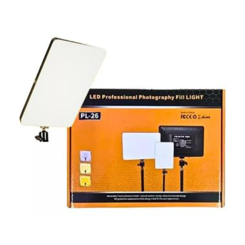 PANEL DE ILUMINACION ESTUDIO LUZ LED PL-26 PARA FOTOGRAFIA SIN TRIPODE