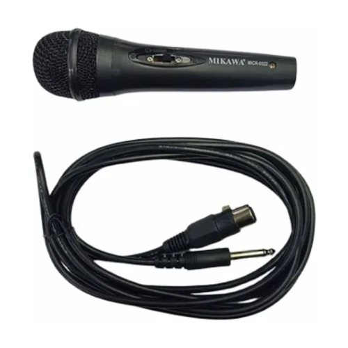 MICROFONO DINAMICO MIKAWA 0322 CON CABLE CANON PLUG