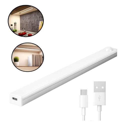 LUZ BAJO MESADA LAMPARA LED RECARGABLE CON SENSOR DE MOVIMIENTO 30CM