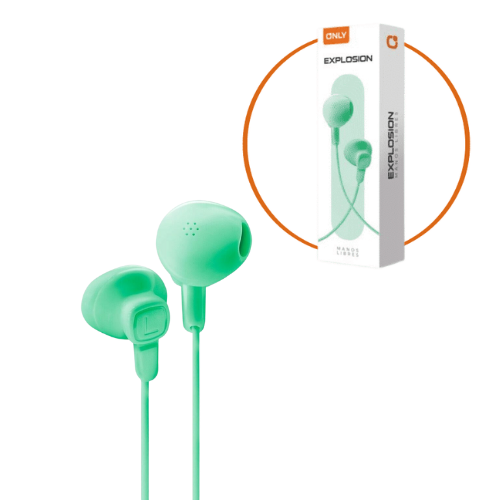 AURICULAR MANOS LIBRES CON MICROFONO ONLY IN EAR VERDE