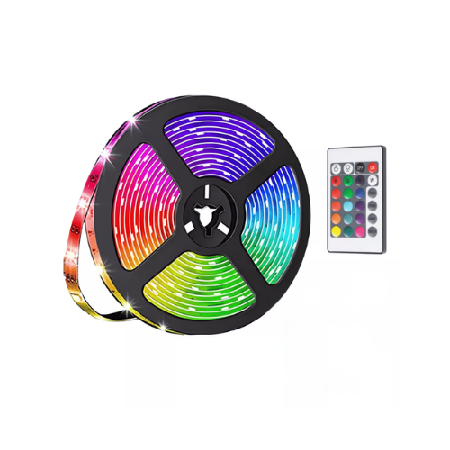 TIRA LED RGB LUCES COLORES USB 5V CONTROL REMOTO INTERIOR / EXTERIOR 2MTS ONICA OA-IL578