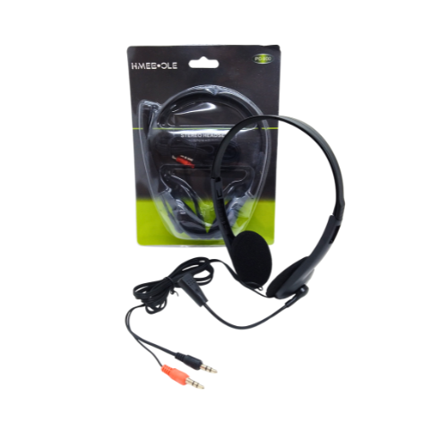 AURICULAR VINCHA CON MICROFONO 2 CONECTORES DE 3.5MM HMEBOLE PC-900