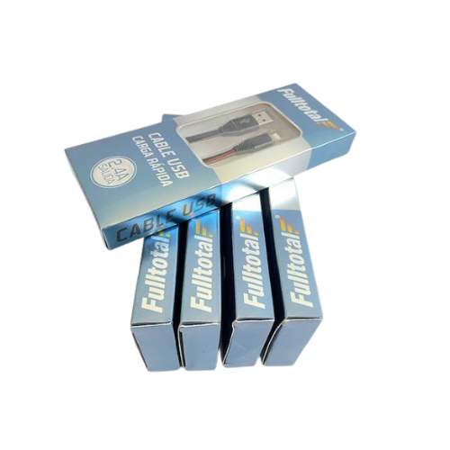 CABLE USB A MICRO USB V8 CARGA RAPIDO 2.4A 1MTS FULLTOTAL