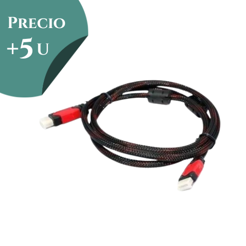 CABLE HDMI A HDMI M/M 1,5 METROS XC-FH1501 MALLADO CON FILTRO HDTV *** PRECIO COMPRANDO +5 UNIDADES ***