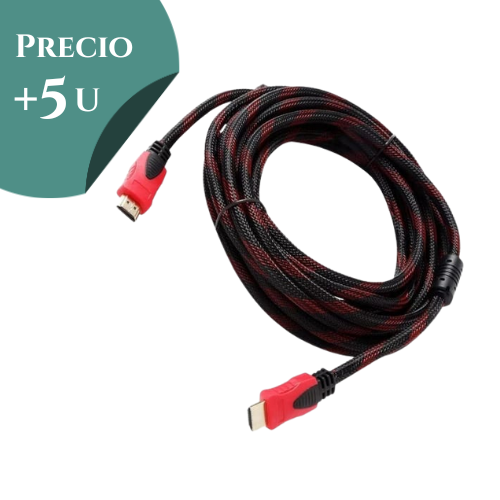 CABLE HDMI MACHO A HDMI MACHO DE 3 METROS XC-FH3001 MALLADO CON FILTRO *** PRECIO COMPRANDO +5 UNIDADES ***