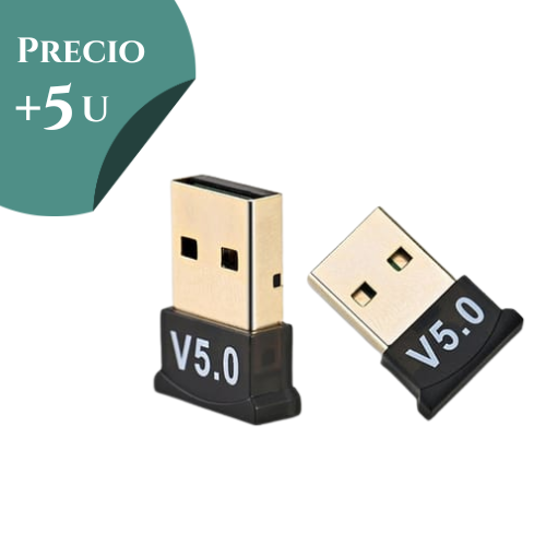 ADAPTADOR RECEPTOR USB A BLUETOOTH 5.0/5.1 USB DONGLE *** PRECIO COMPRANDO + 5 UNIDADES ***
